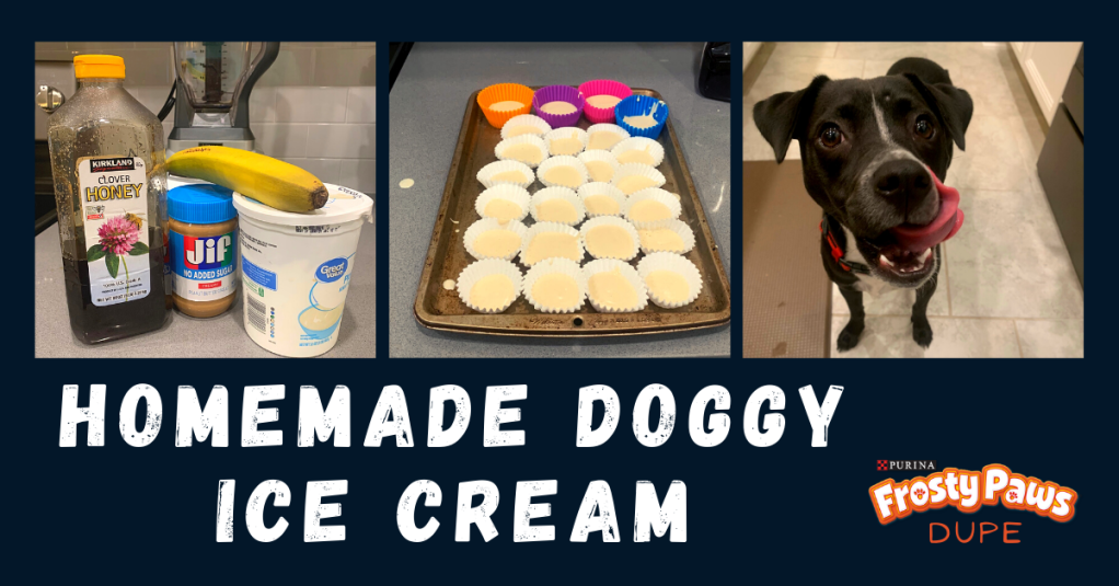 Dog Ice Cream. Homemade Frosty Paws Recipe (Copycat)