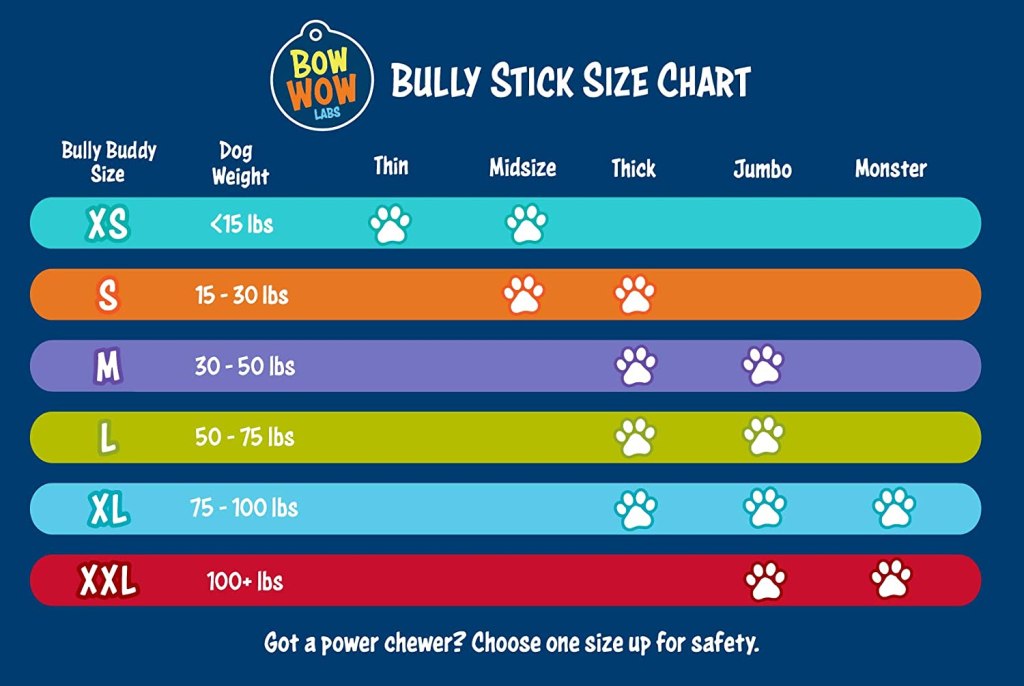 Bully buddy stick size