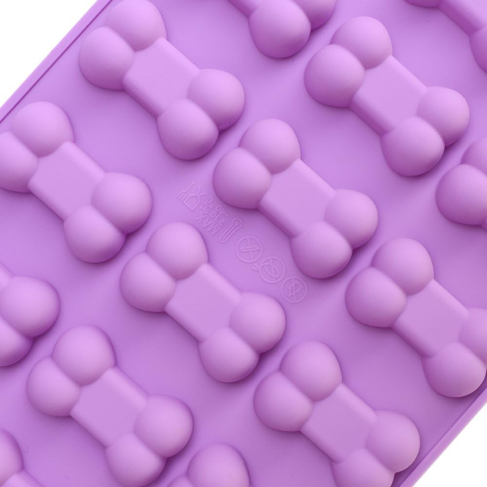 purple silicone dog bone mold